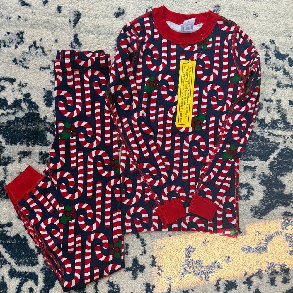 New! Hanna Andersson Christmas Kids Pajamas — sz 8